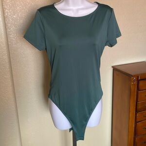 AND NOW THIS green tanktop bodysuit size M